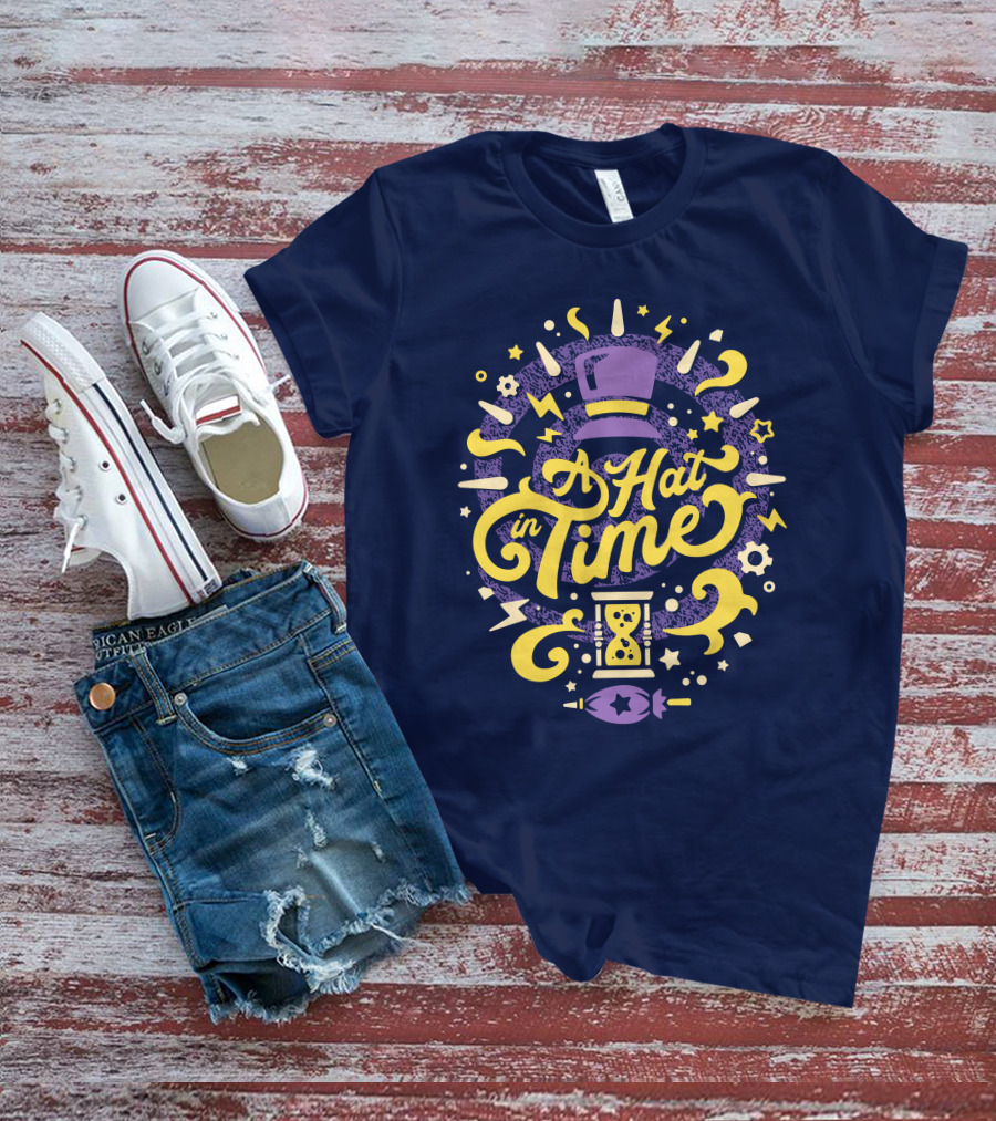 A Hat In Time Fangamer Merch Purple And Yellow Design With Hat And Hourglass T-Shirt