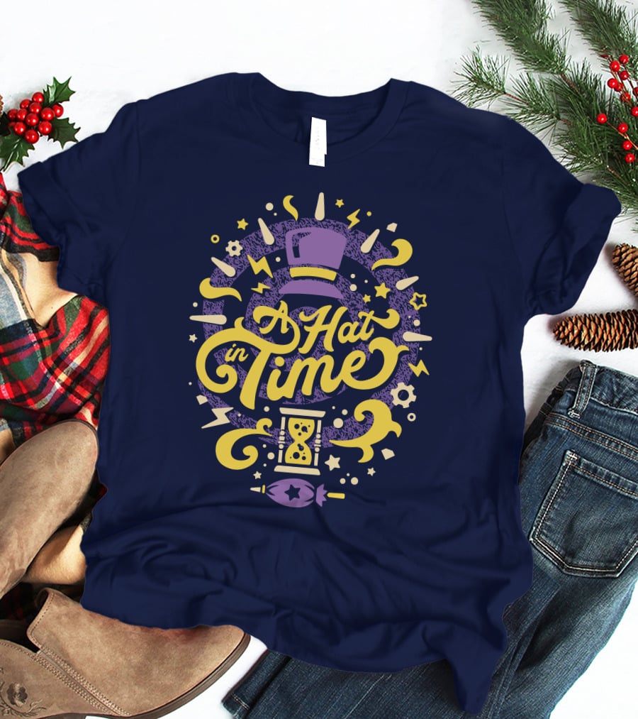 A Hat In Time Fangamer Merch Purple And Yellow Design With Hat And Hourglass T-Shirt