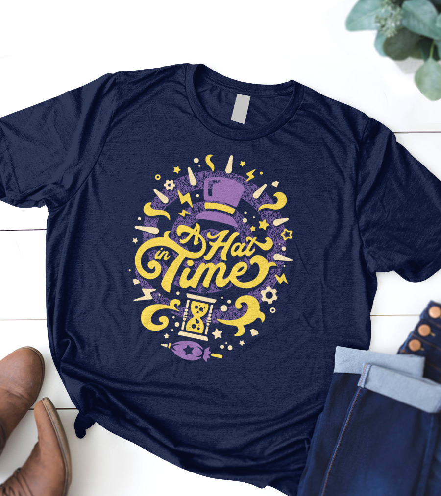 A Hat In Time Fangamer Merch Purple And Yellow Design With Hat And Hourglass T-Shirt
