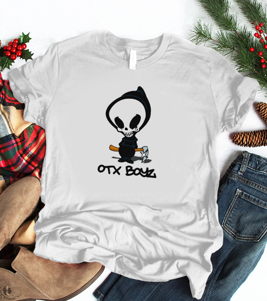 Ohgeesy Merch Geezyworld Death OTX Boyz Grim Reaper Cartoon T-Shirt