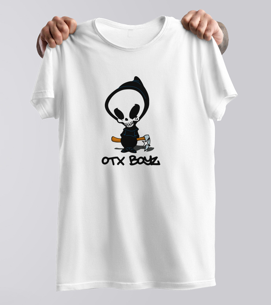 Ohgeesy Merch Geezyworld Death OTX Boyz Grim Reaper Cartoon T-Shirt