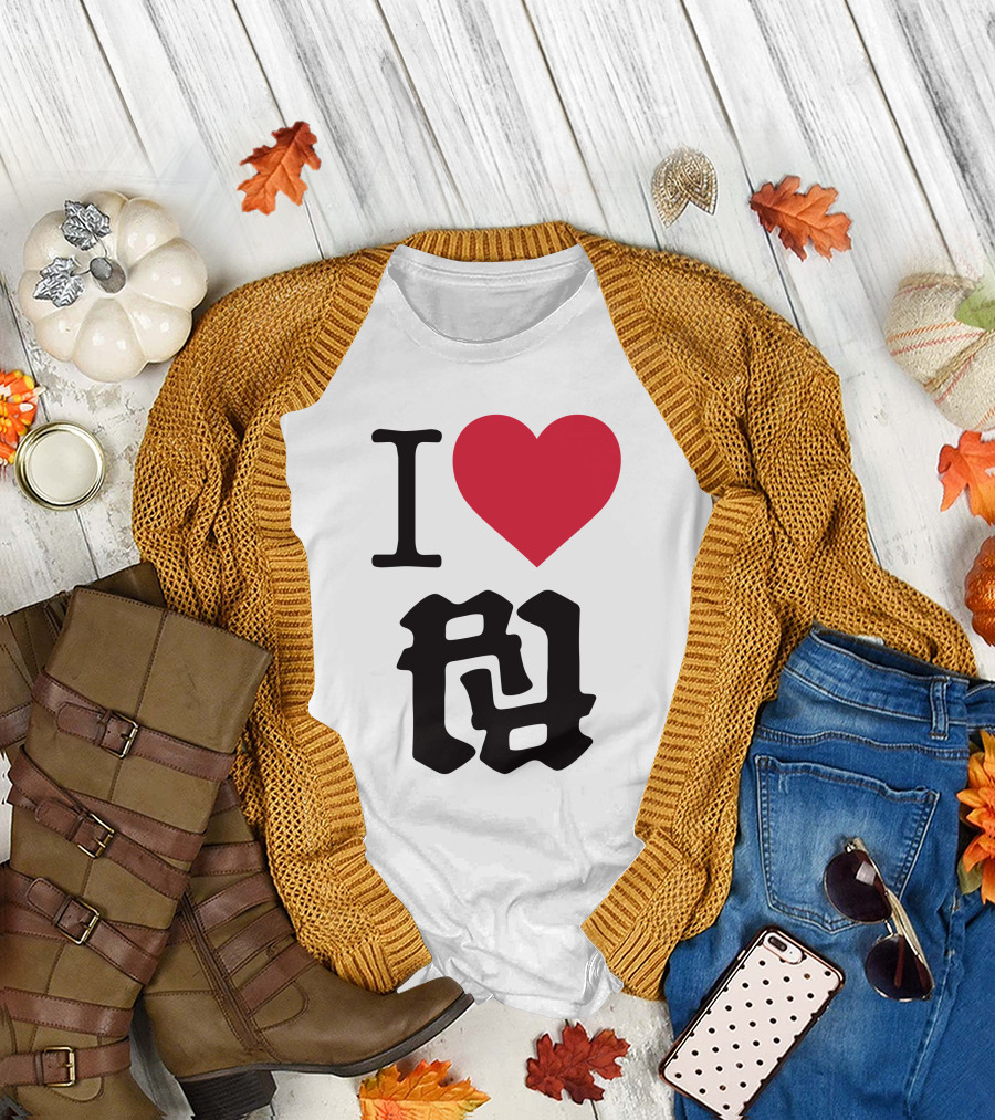 Kankan I Love RR Kanji Heart T-Shirt