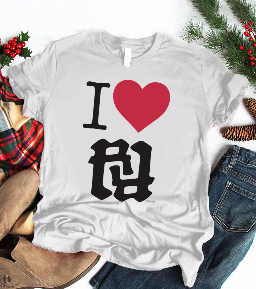 Kankan I Love RR Kanji Heart T-Shirt