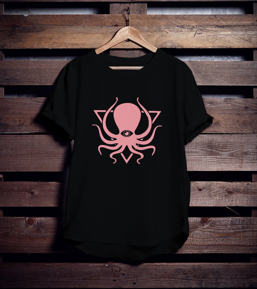Deep Dark And Dangerous Merch Ddd Jersey Octopus Triangle T-Shirt