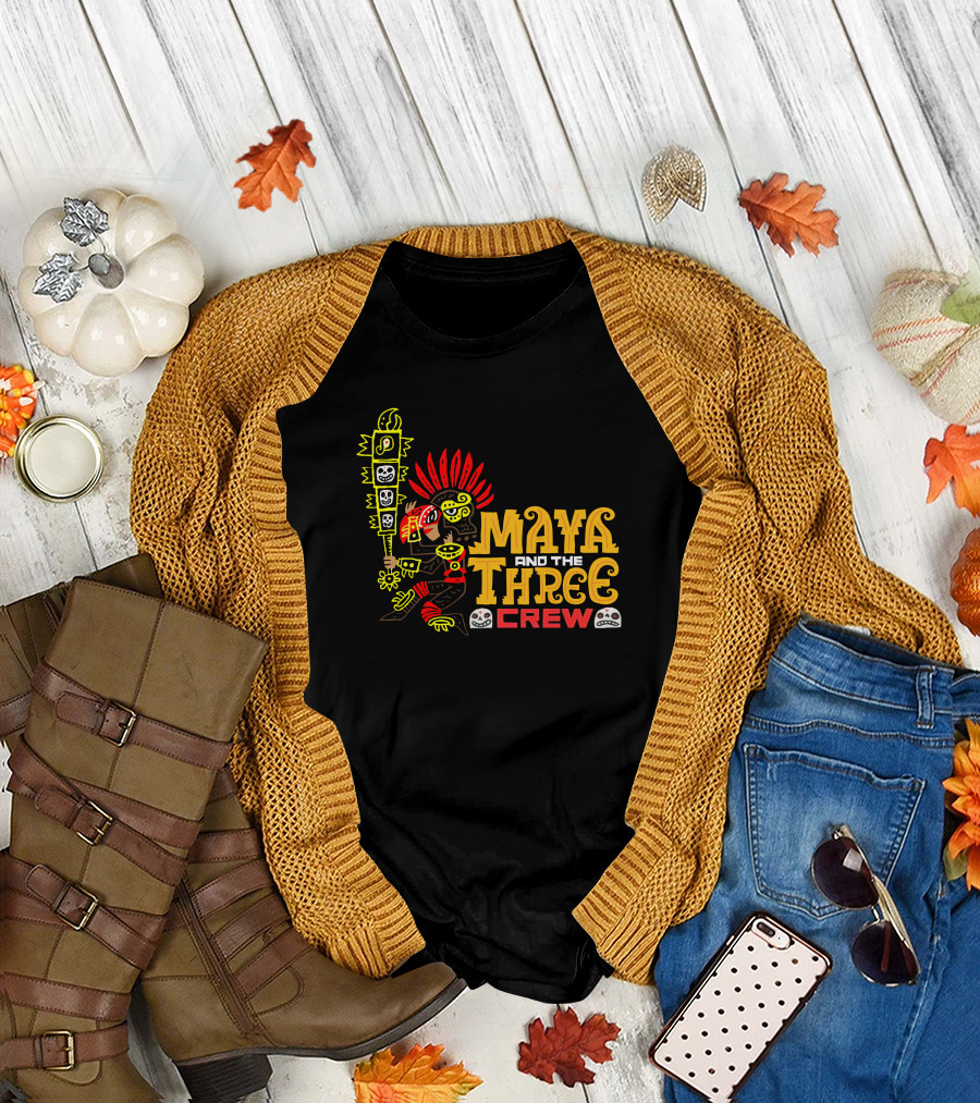Maya And The Three Crew Jorge R Gutierrez Iconic Warrior T-Shirt
