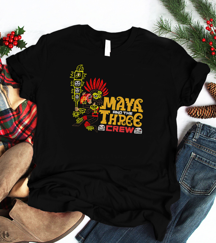 Maya And The Three Crew Jorge R Gutierrez Iconic Warrior T-Shirt