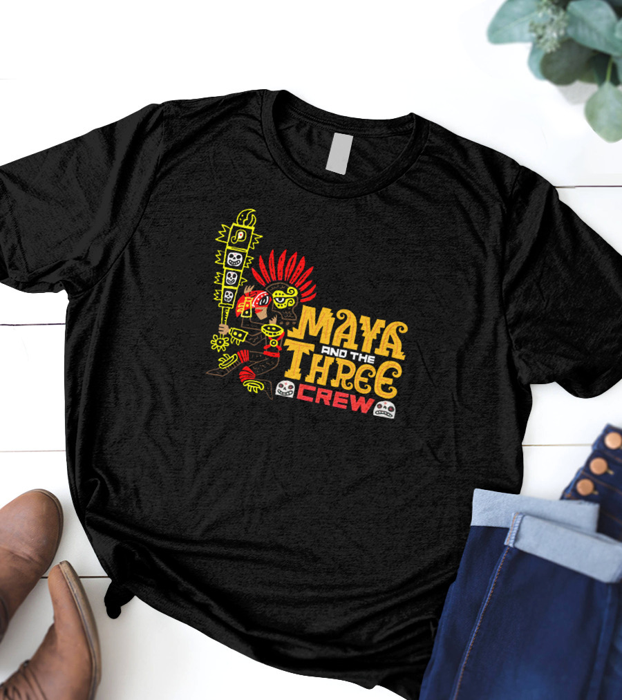 Maya And The Three Crew Jorge R Gutierrez Iconic Warrior T-Shirt