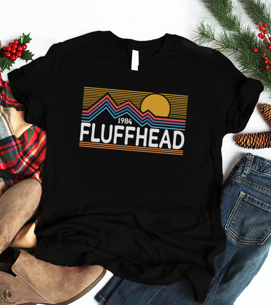 1984 Fluffhead Phish Design With Sun And Mountain Stripes T-Shirt