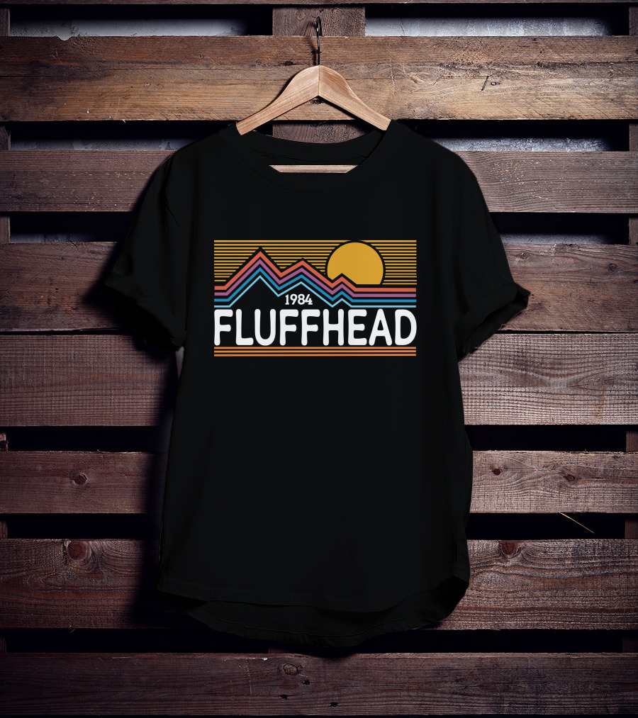 1984 Fluffhead Phish Design With Sun And Mountain Stripes T-Shirt