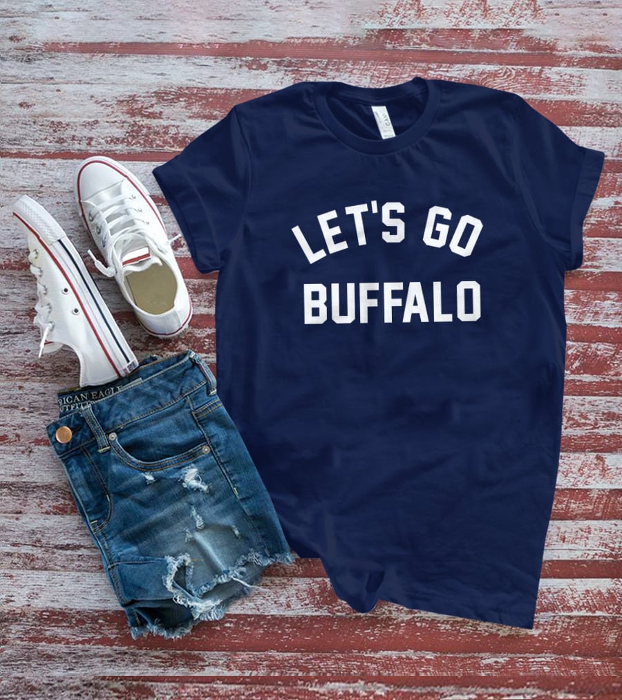 Mark Yesilevskiy Let's Go Buffalo Navy Blue Sports T-Shirt