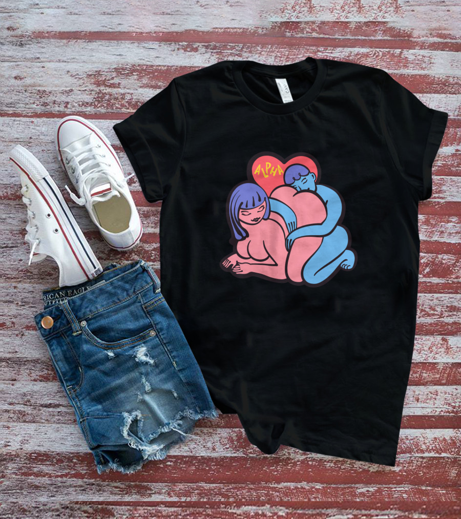 Alpha Channeling Snuggle Heart Embrace T-Shirt