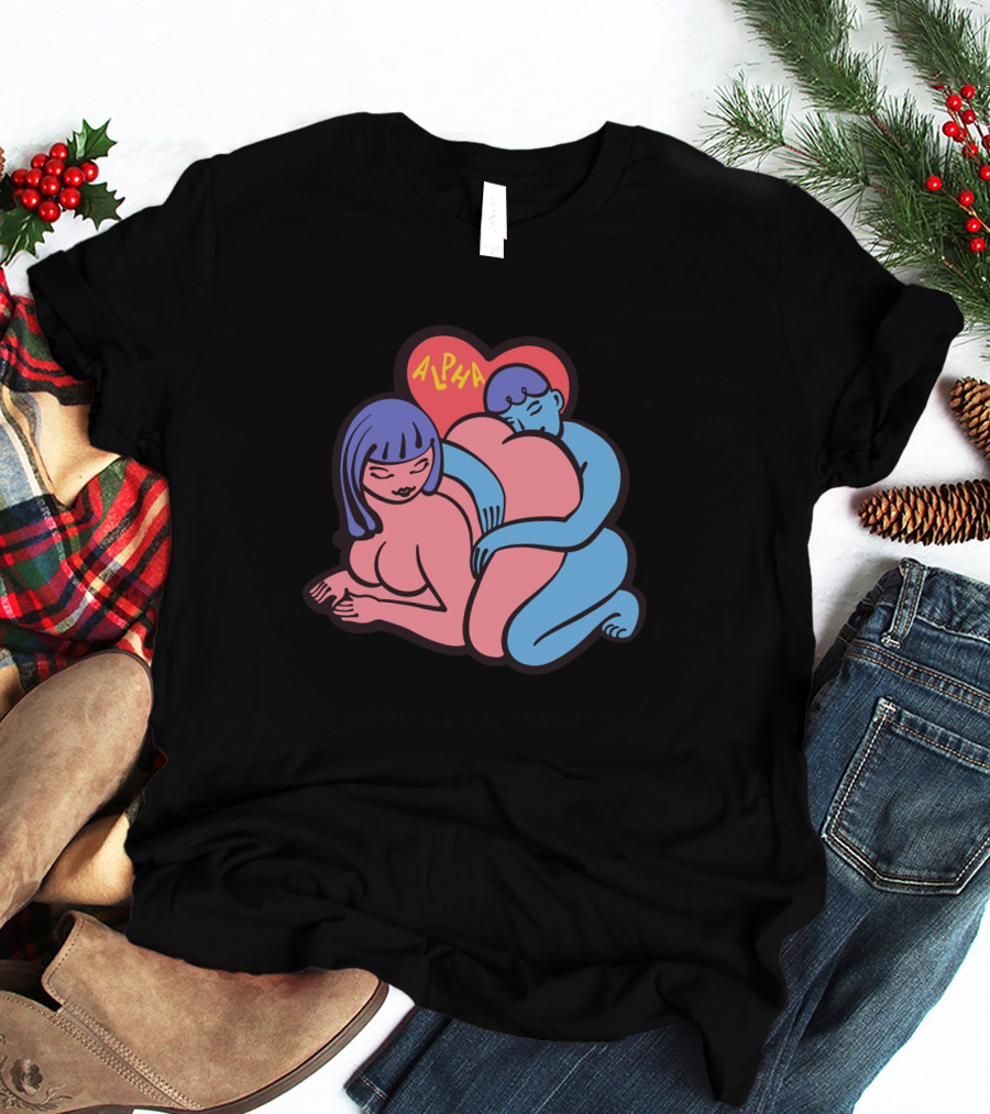 Alpha Channeling Snuggle Heart Embrace T-Shirt