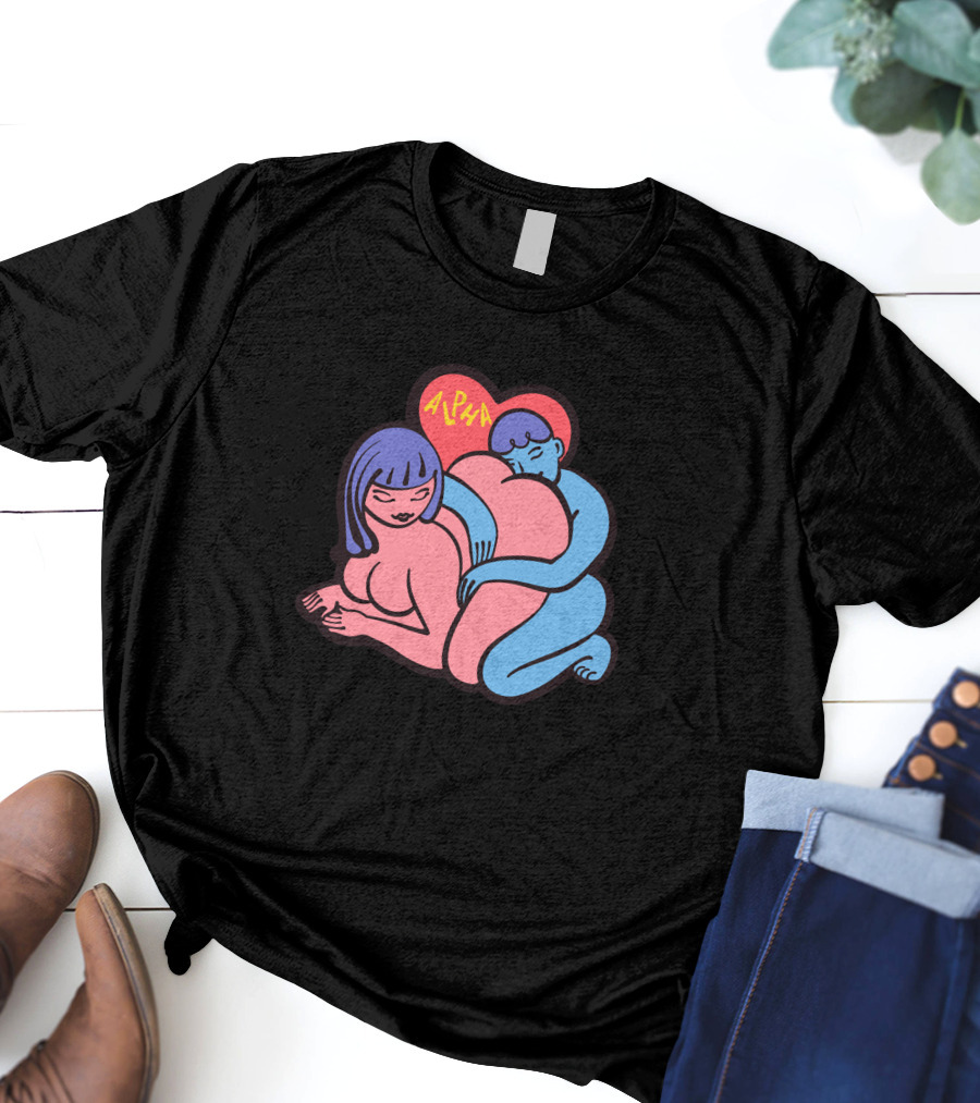 Alpha Channeling Snuggle Heart Embrace T-Shirt