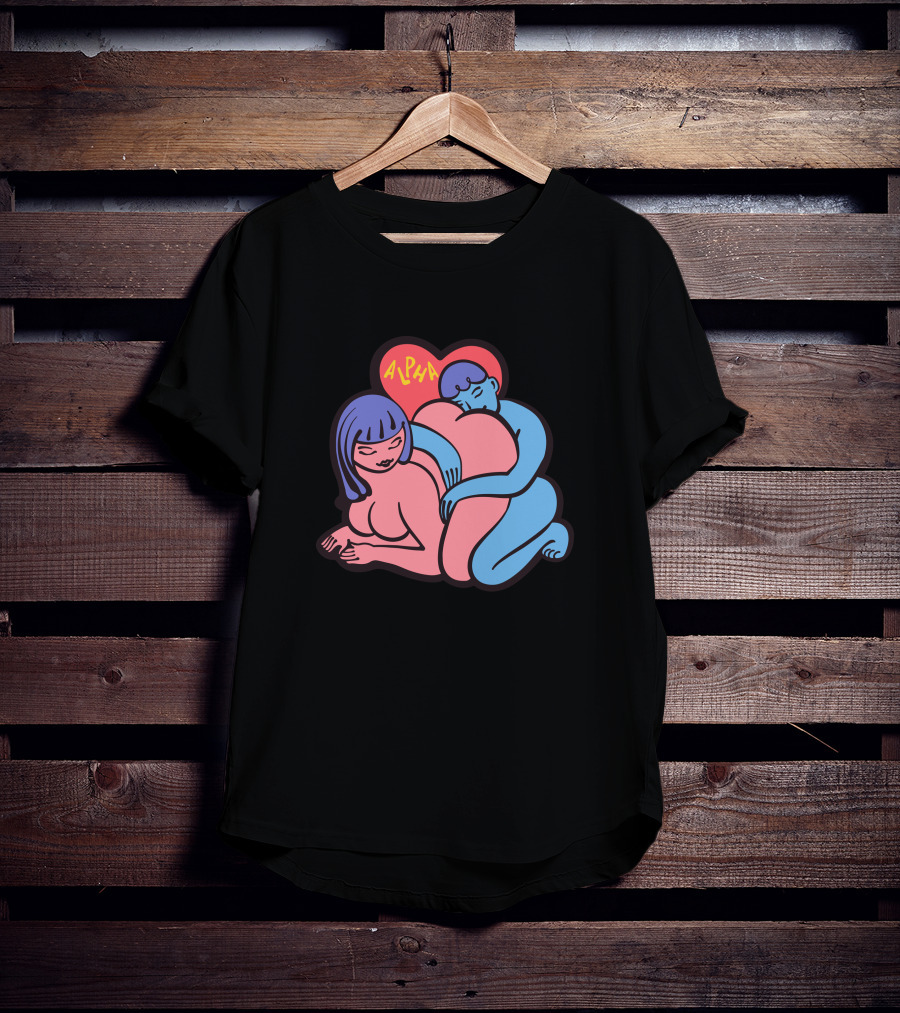 Alpha Channeling Snuggle Heart Embrace T-Shirt