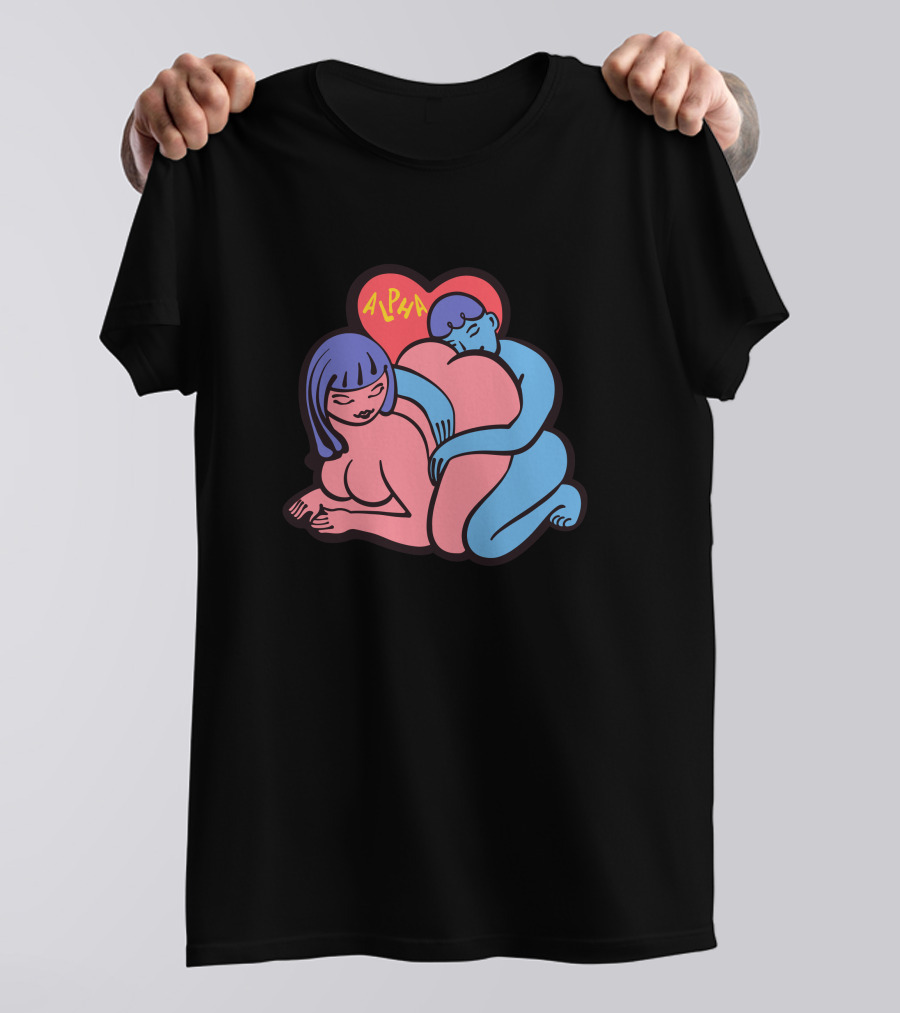 Alpha Channeling Snuggle Heart Embrace T-Shirt