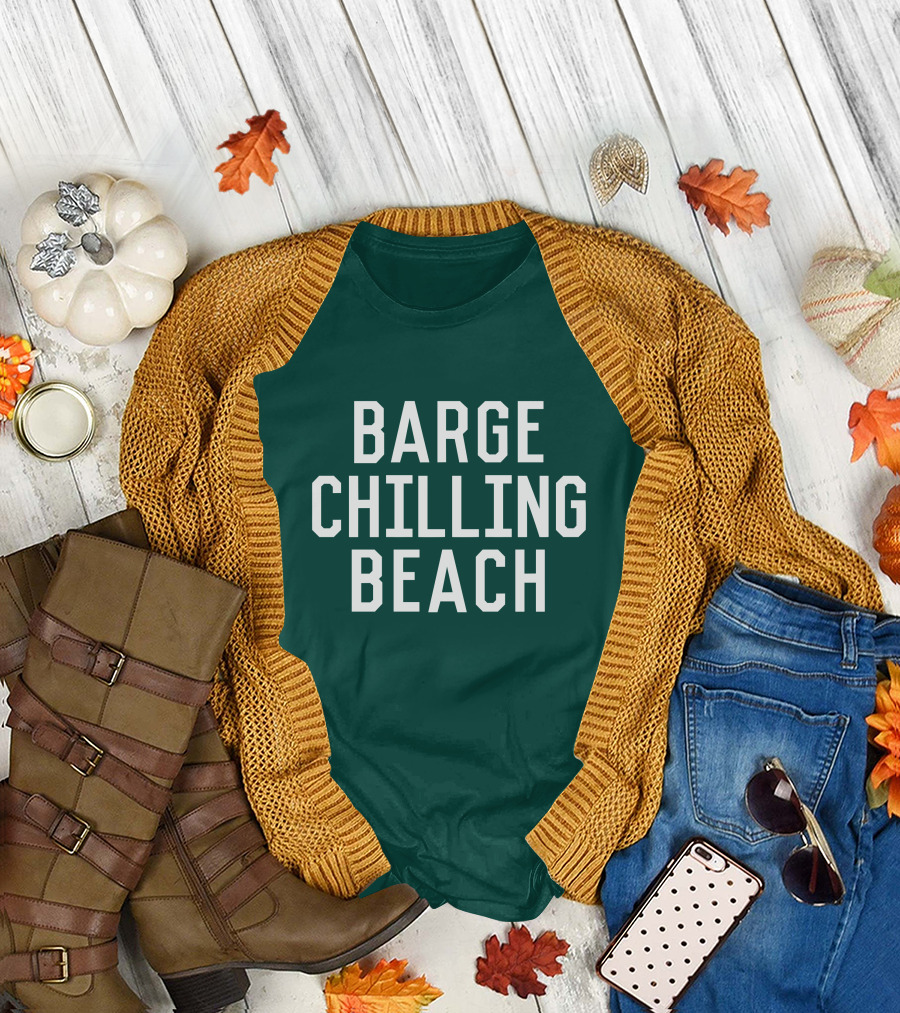 Barge Chilling Beach English Bay Vancouver Park BC Is Awesome T-Shirt