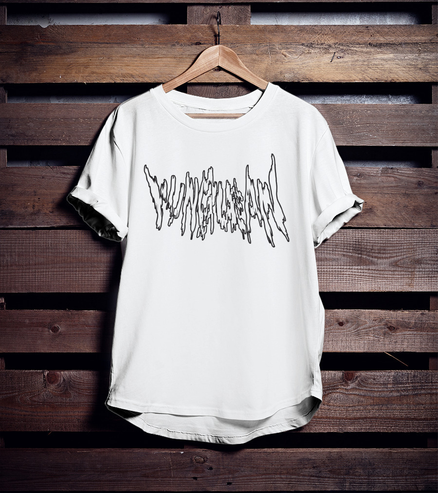 Yung Lean Metal Logo Merch Dripping Typeface T-Shirt