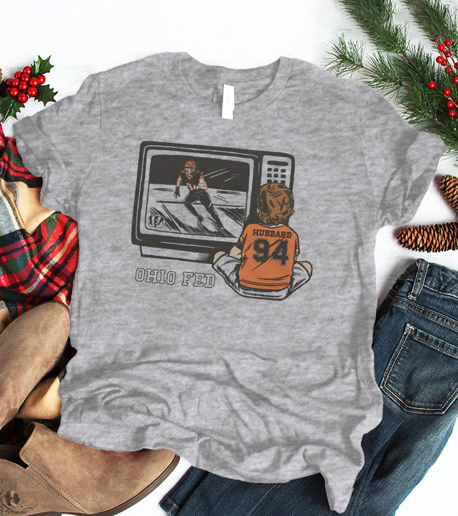 Cincinnati Bengals Sam Hubbard Ohio Fed 94 TV Retro Football T-Shirt