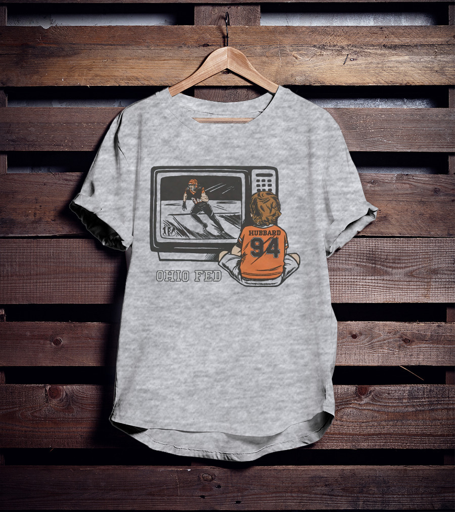 Cincinnati Bengals Sam Hubbard Ohio Fed 94 TV Retro Football T-Shirt