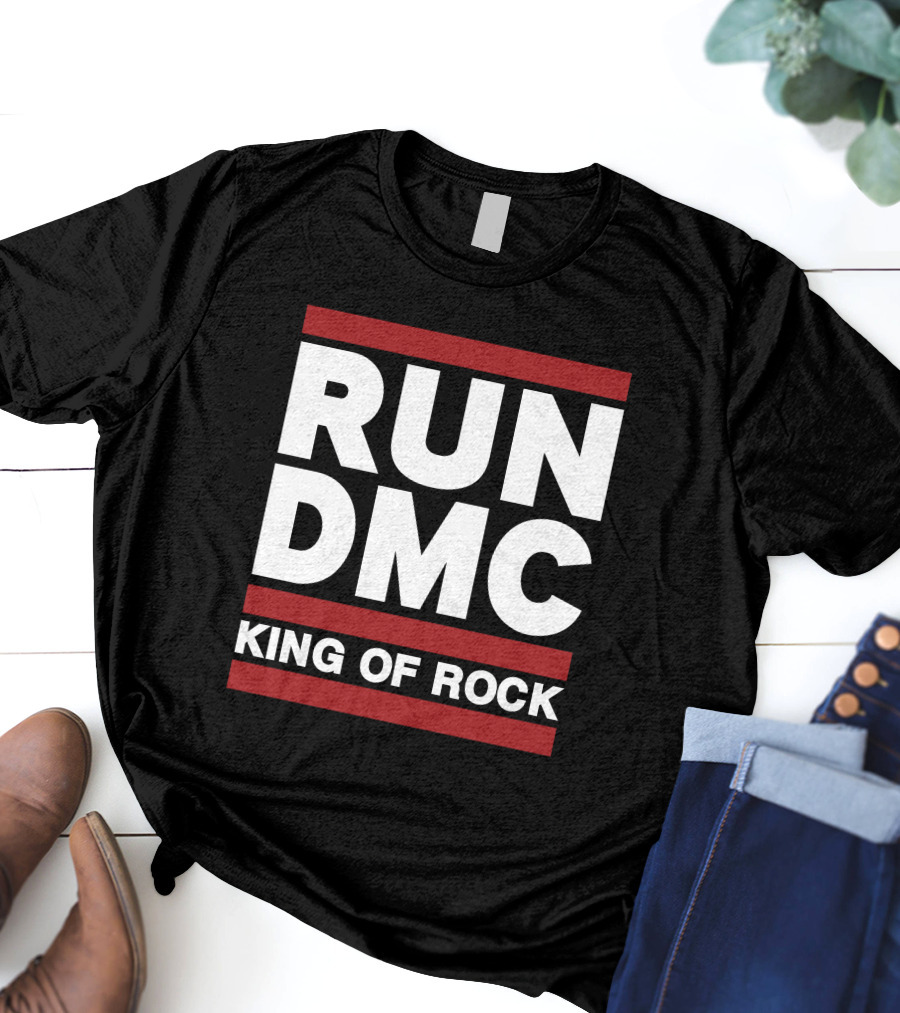 Allinhiphop Run DMC King Of Rock Retro T-Shirt