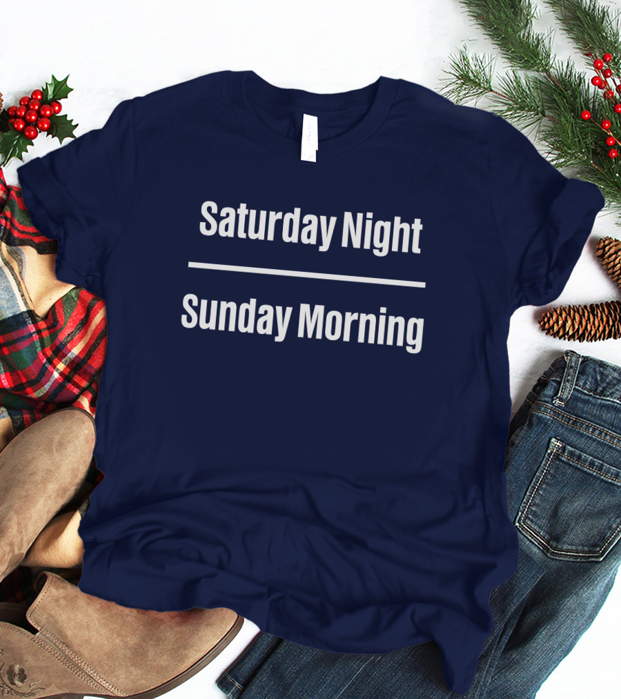 Saturday Night Sunday Morning Thin Line Back To The Island T-Shirt