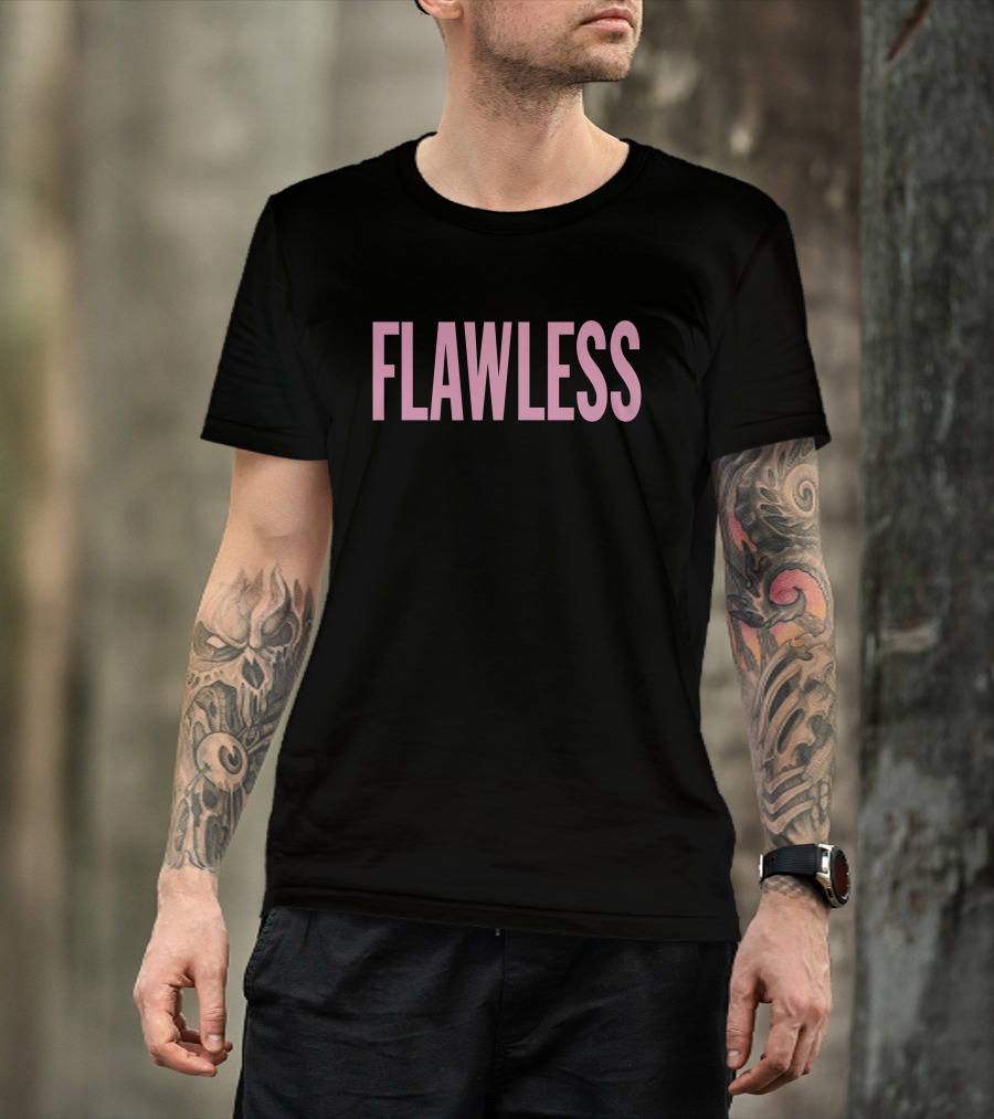Beyonce Flawless Merch Text T-Shirt