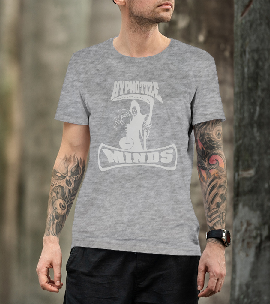 Three 6 Mafia Hypnotize Minds Grim Reaper Clock T-Shirt