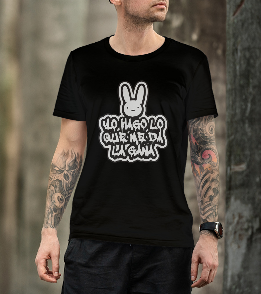 Bad Bunny Yo Hago Lo Que Me Da La Gana YHLQMDLG Bunny T-Shirt