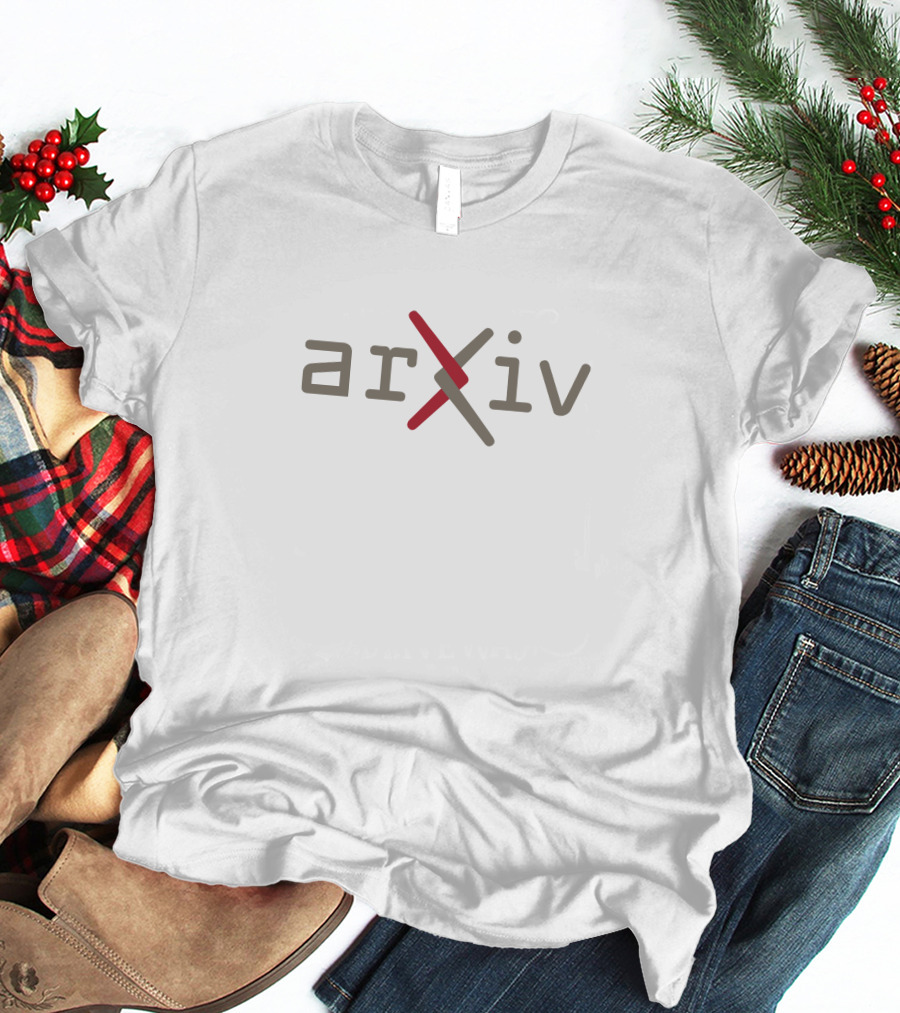 Arxiv Merch Scientific Preprint Archive Logo Red X T-Shirt