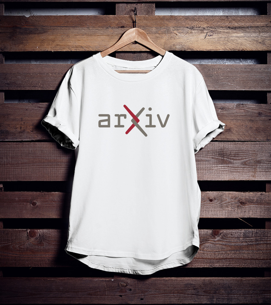 Arxiv Merch Scientific Preprint Archive Logo Red X T-Shirt