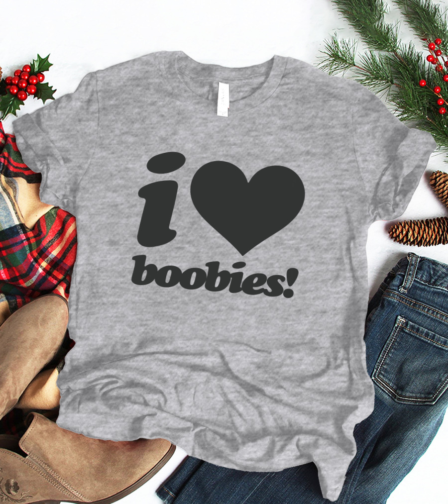 Rash I Love Boobies I Heart Boobies T-Shirt
