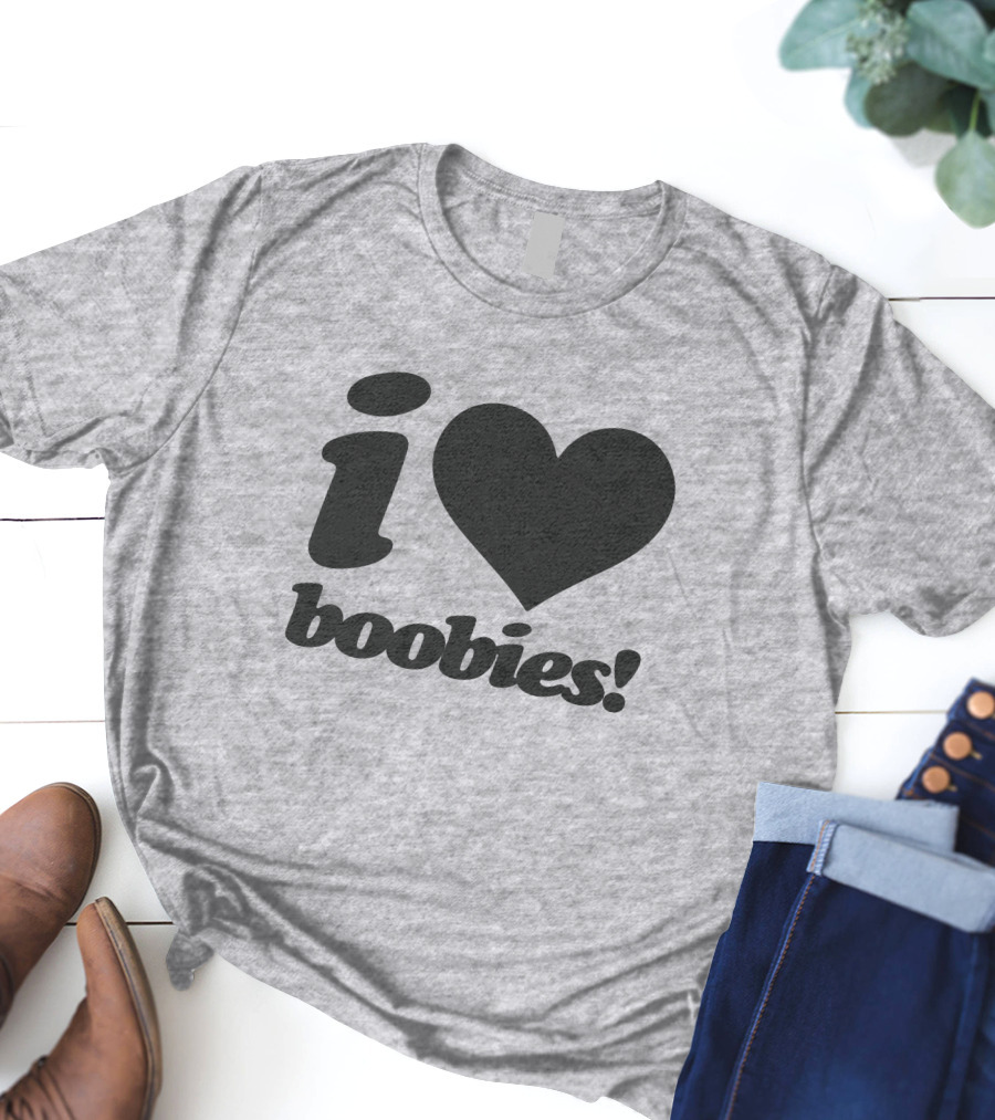 Rash I Love Boobies I Heart Boobies T-Shirt