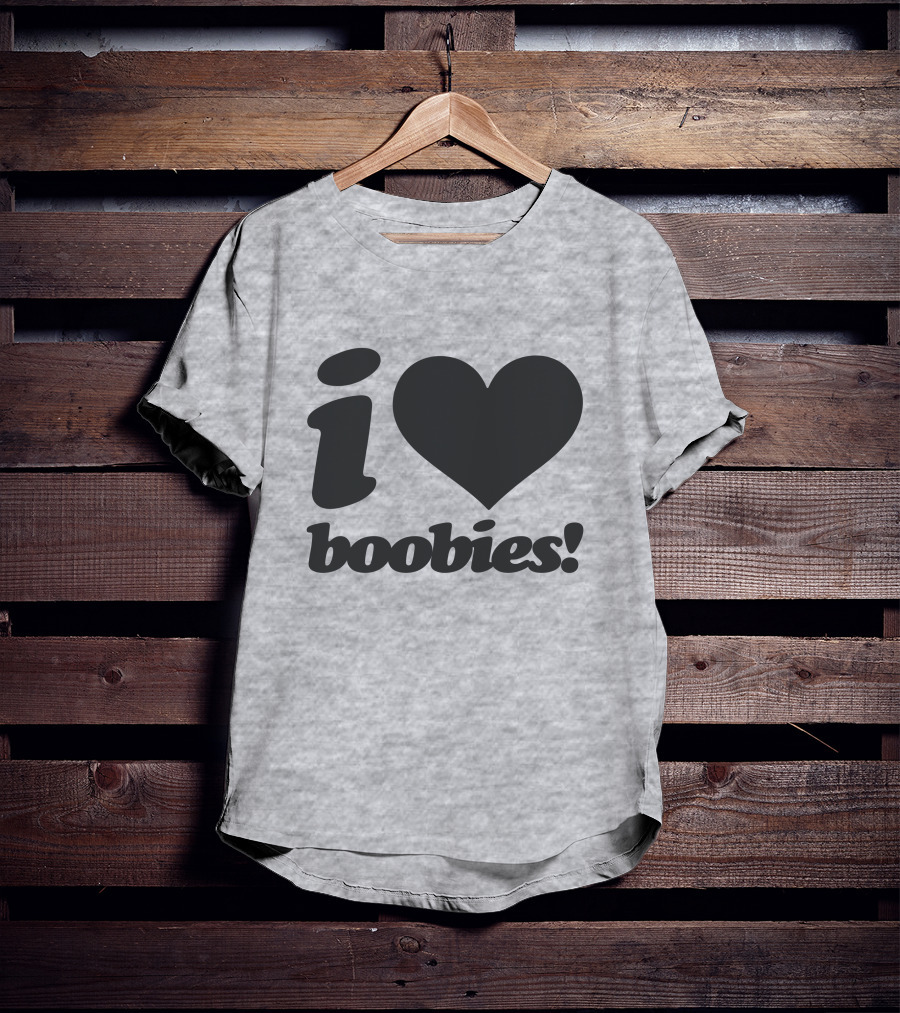 Rash I Love Boobies I Heart Boobies T-Shirt