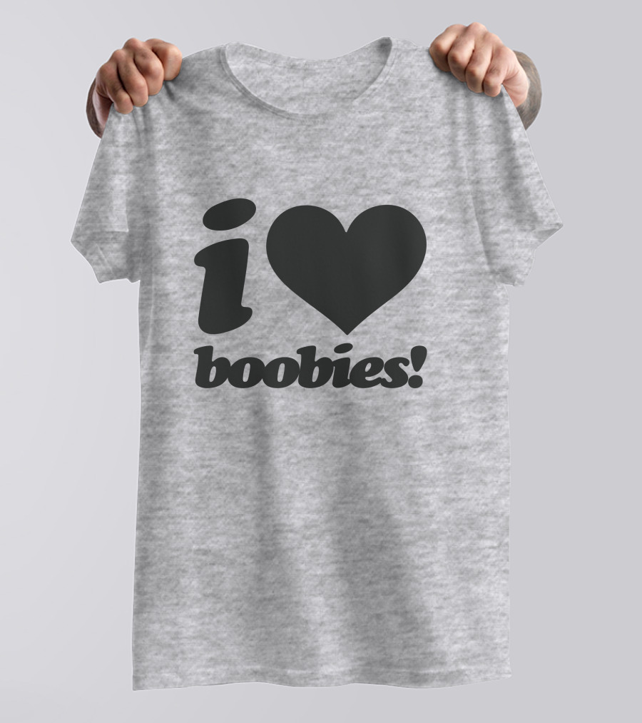 Rash I Love Boobies I Heart Boobies T-Shirt
