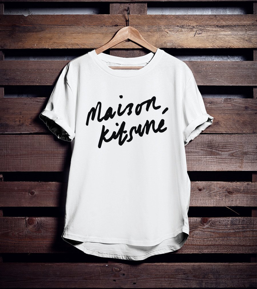 Maison Kitsune Handwritten T-Shirt