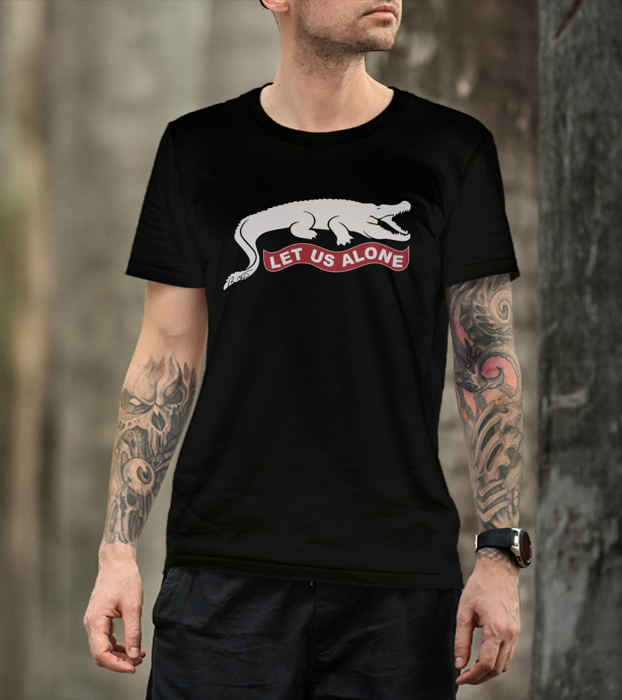 Ron DeSantis Let Us Alone Crocodile Emblem T-Shirt