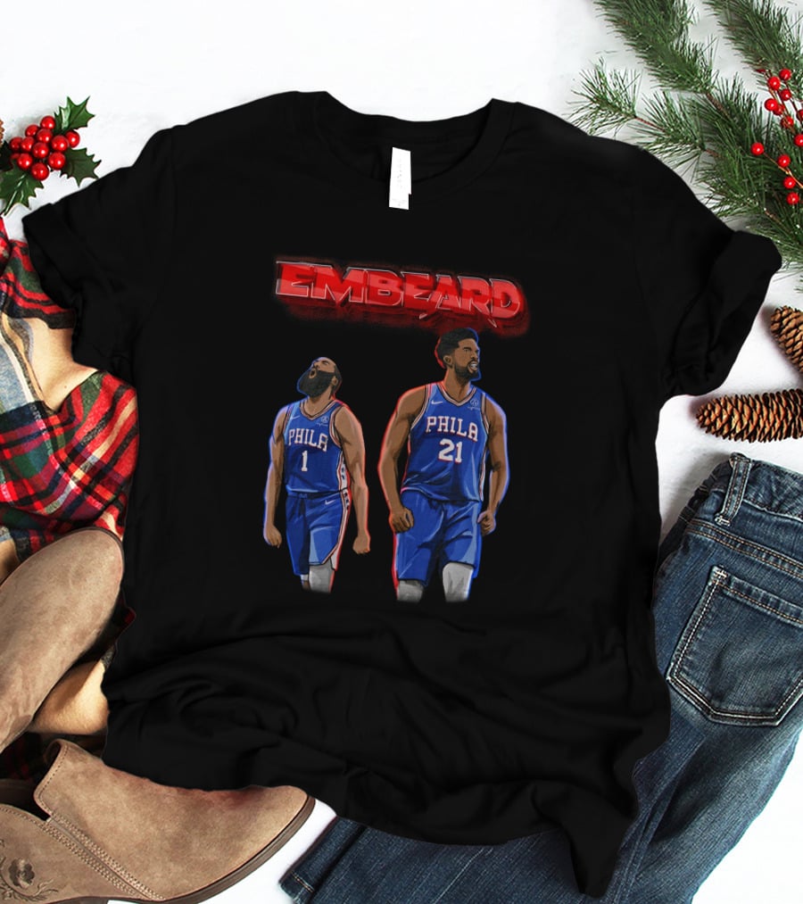 Embeard Philly Dynamic Duo Philadelphia 76ers Dsaraiyart Creator Spring T-Shirt