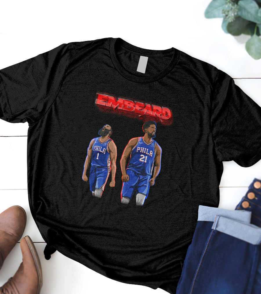 Embeard Philly Dynamic Duo Philadelphia 76ers Dsaraiyart Creator Spring T-Shirt