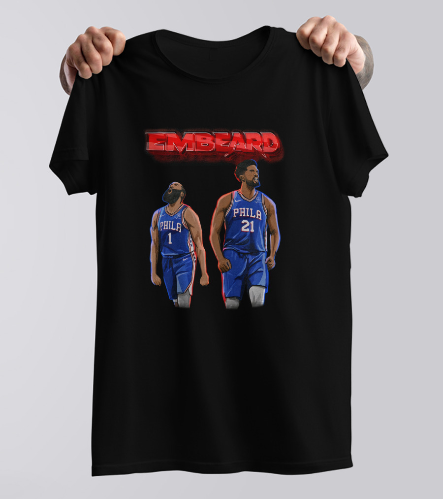 Embeard Philly Dynamic Duo Philadelphia 76ers Dsaraiyart Creator Spring T-Shirt