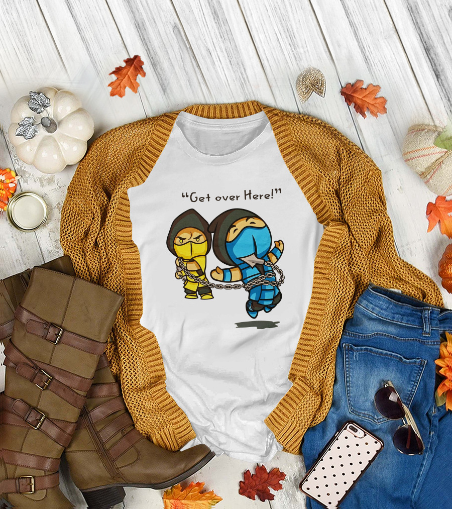 Mortal Kombat Scorpion Chibi Get Over Here The Krypt Classic Scene T-Shirt