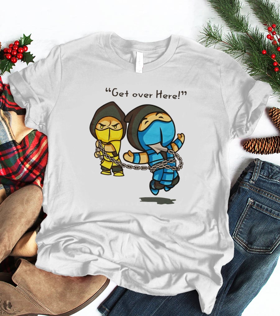 Mortal Kombat Scorpion Chibi Get Over Here The Krypt Classic Scene T-Shirt