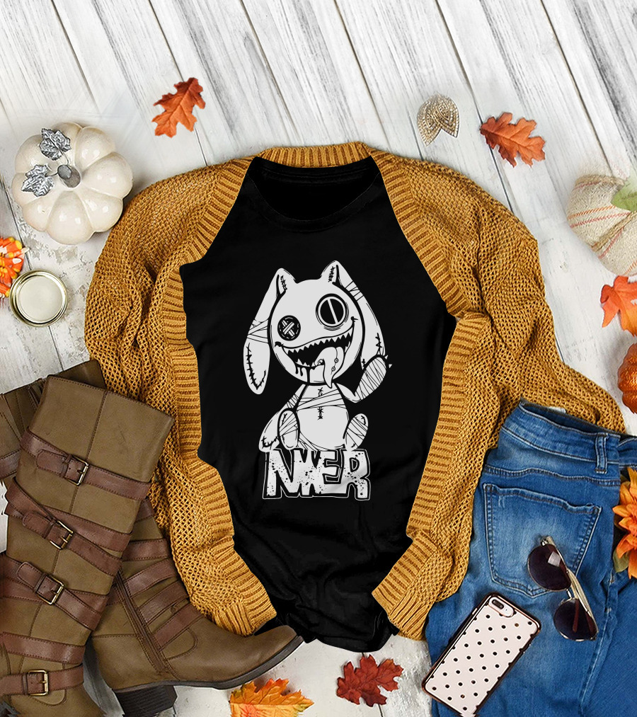 Nier Automata Scariest Rabbit Graphic Nier Tokyo Shop T-Shirt