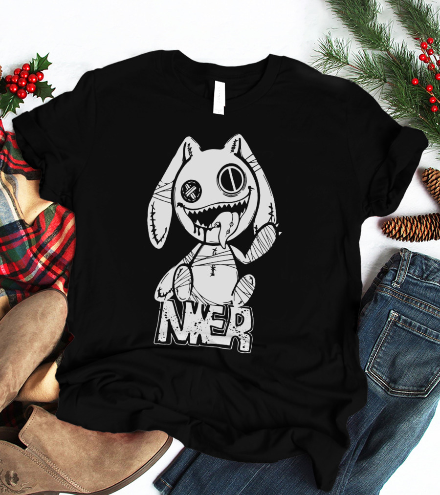 Nier Automata Scariest Rabbit Graphic Nier Tokyo Shop T-Shirt