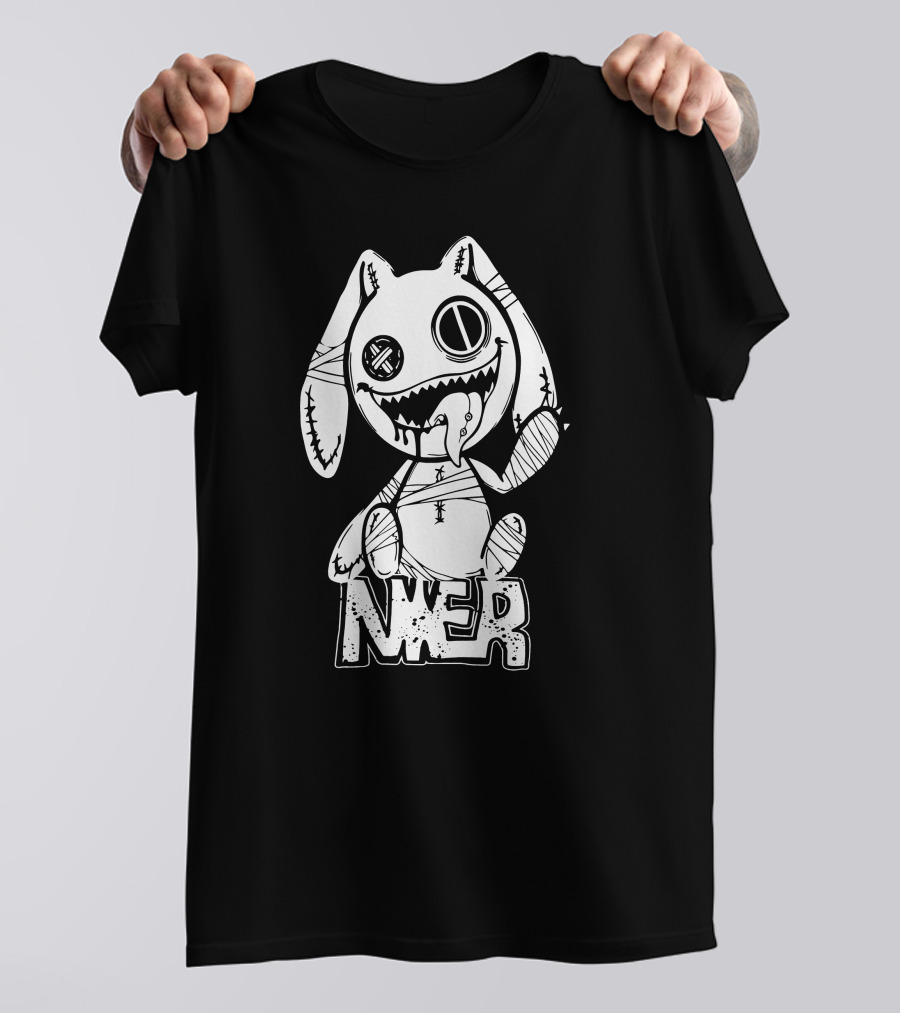 Nier Automata Scariest Rabbit Graphic Nier Tokyo Shop T-Shirt