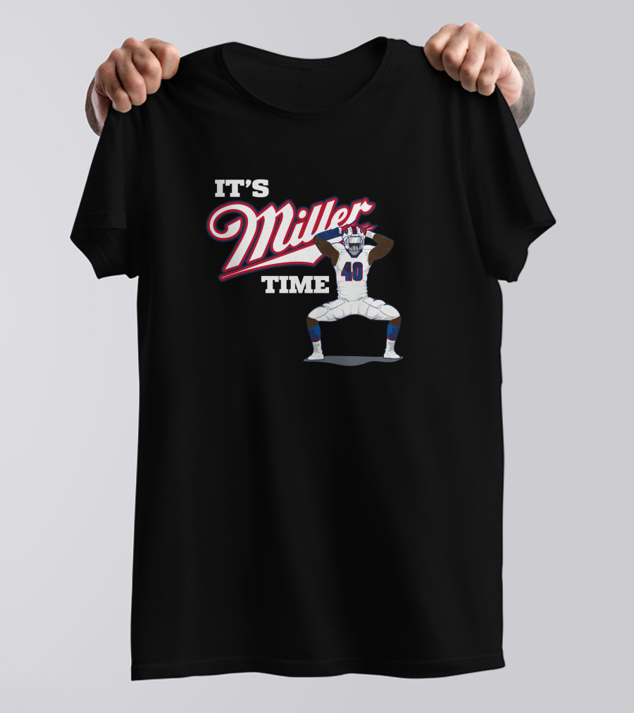 Ctwpod It's Miller Time Von Miller Buffalo Bills Circling The Wagons T-Shirt