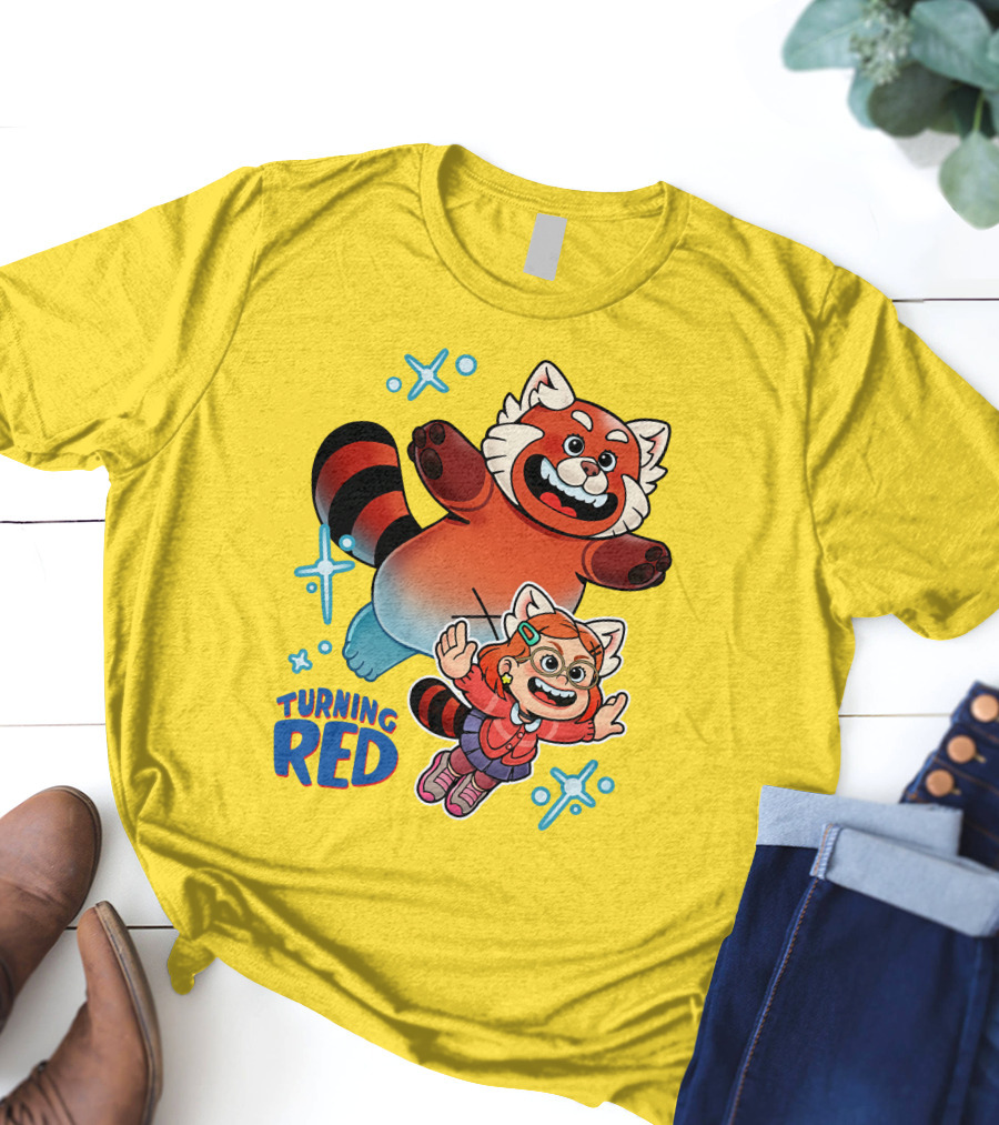 Turning Red Mario Bros 3 Redz The Artist T-Shirt