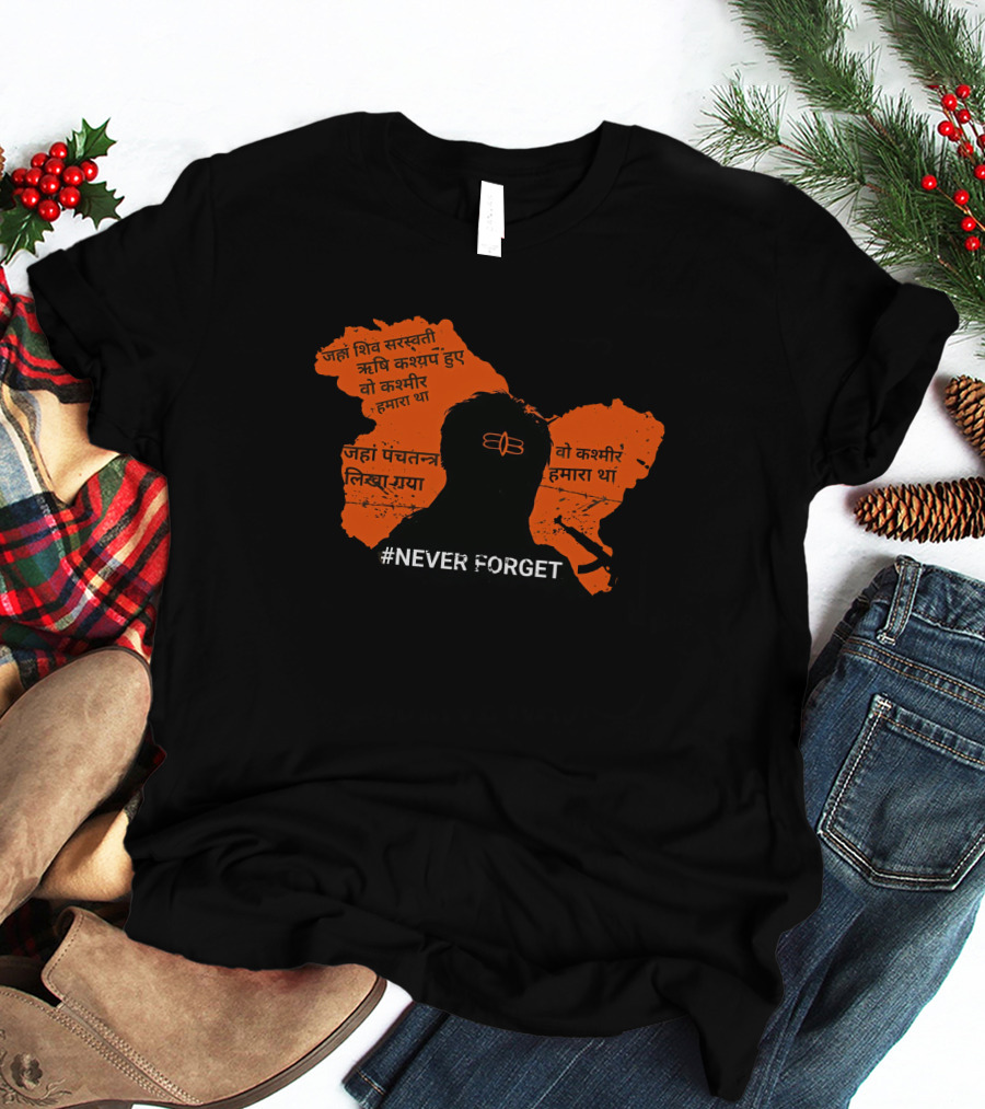 Never Forget Vivek Ranjan Agnihotri Genocide Kashmir Akshay Dhanak T-Shirt