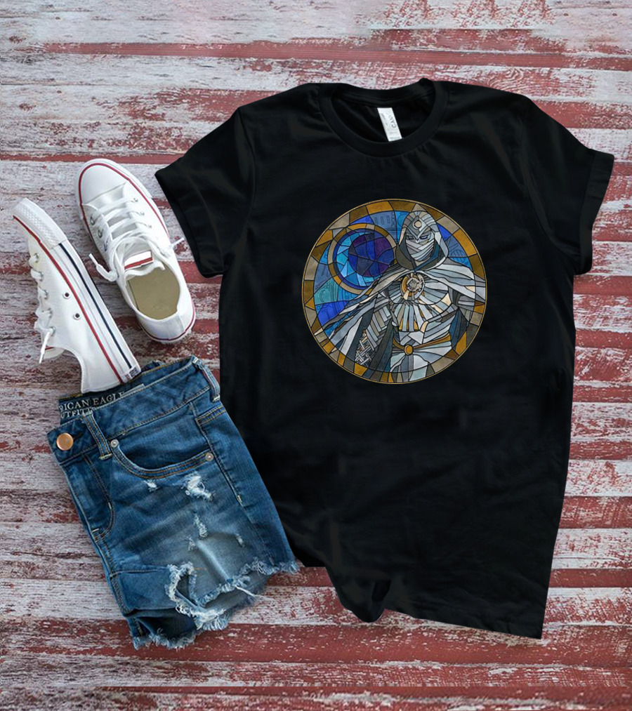 Disney Marvel Moon Knight Stained Glass Hottopic Moon T-Shirt