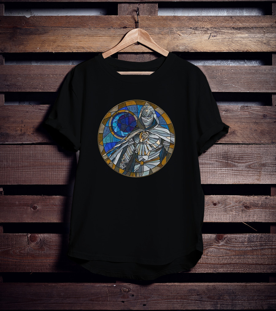 Disney Marvel Moon Knight Stained Glass Hottopic Moon T-Shirt