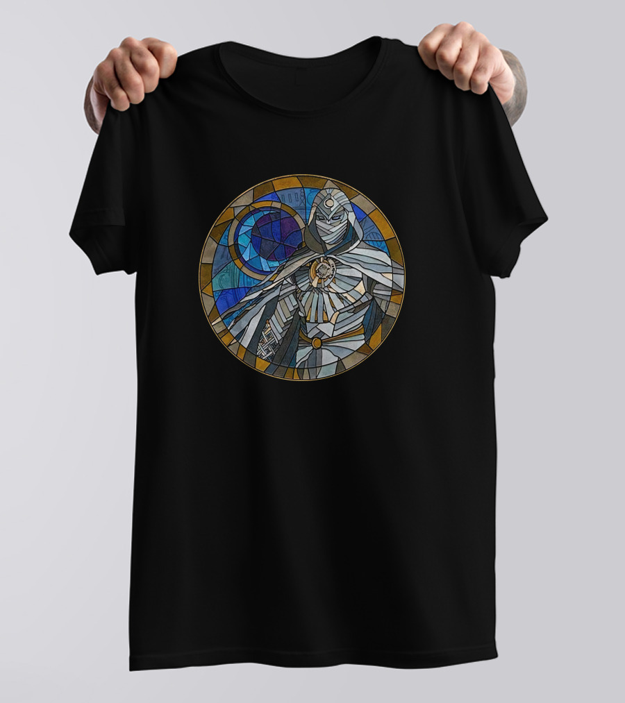 Disney Marvel Moon Knight Stained Glass Hottopic Moon T-Shirt